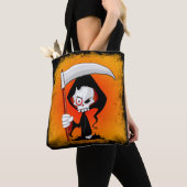 Grimmiger Sensenmann Cartoon Tasche (Von Nahem)