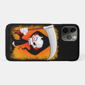 Grimmiger Sensenmann Cartoon Wasserflasche Case-Mate iPhone Hülle (Rückseite (Horizontal))
