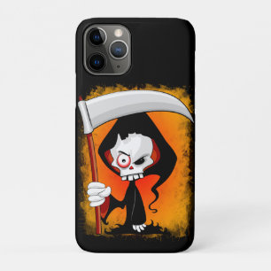 Grimmiger Sensenmann Cartoon Wasserflasche Case-Mate iPhone Hülle