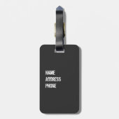 Grimmiger Sensenmann Death Luggage Tag Gepäckanhänger (Rückseite vertikal)