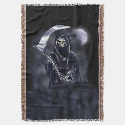 Grimmiger Sensenmann Decke (Vorderseite Vertikal)