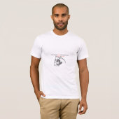 Grimmiger Sensenmann Deep Quote T - Shirt (Vorne ganz)