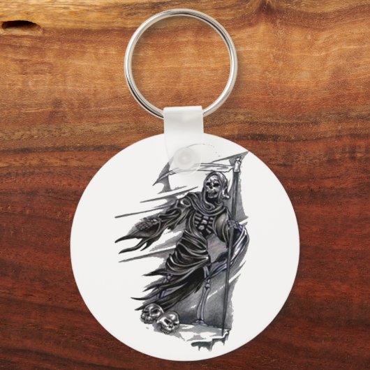 Grimmiger Sensenmann, der Soule nimmt Schlüsselanhänger (Vorderseite)