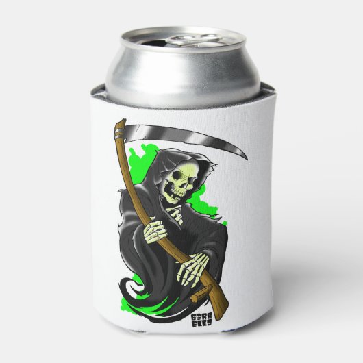 Grimmiger Sensenmann Dosenkühler (Kanne Vorderseite)
