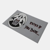 Grimmiger Sensenmann geben Sie ein, wenn Sie es wa Fußmatte (Schrägansicht)