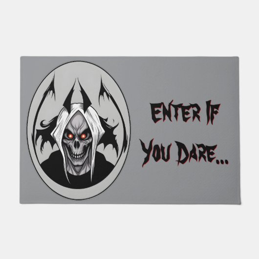 Grimmiger Sensenmann geben Sie ein, wenn Sie es wa Fußmatte (Vorderseite)
