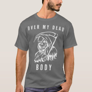 Grimmiger Sensenmann Geschenkidee Skeletttod über T-Shirt