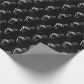 Grimmiger Sensenmann Geschenkpapier (Ecke)