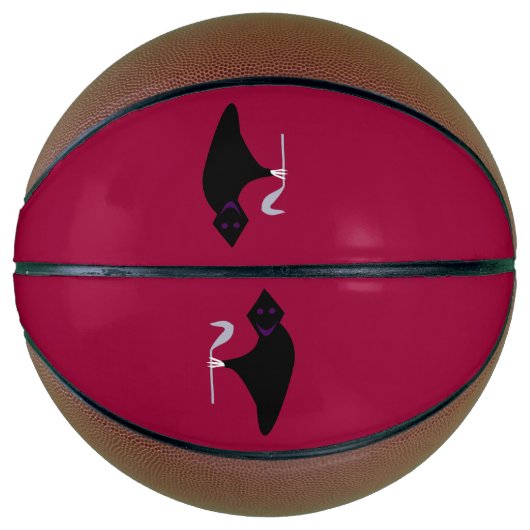 Grimmiger Sensenmann Halloween Basketballs (Vorderseite)