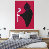 Grimmiger Sensenmann Halloween Canvas Print Leinwanddruck (Insitu (Schlafzimmer))