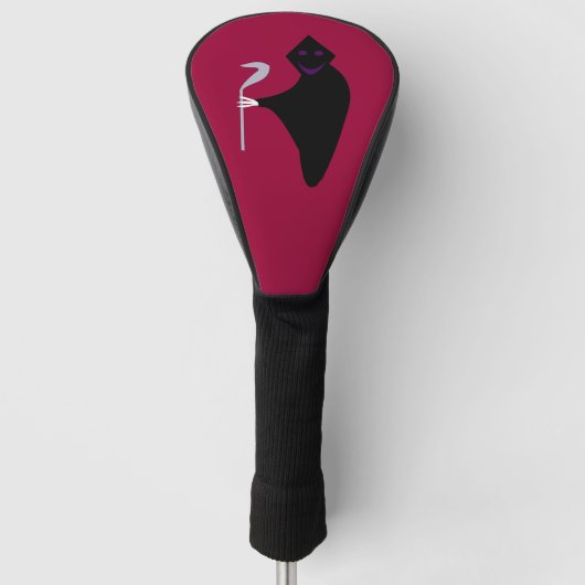 Grimmiger Sensenmann Halloween Golf Driver Cover Headcover (Vorderseite)
