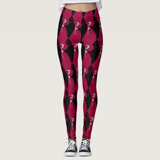 Grimmiger Sensenmann Halloween Leggings (Vorderseite)