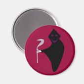 Grimmiger Sensenmann Halloween Magnet (Vorderseite/Rückseite)