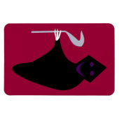 Grimmiger Sensenmann Halloween Magnet (Horizontal)