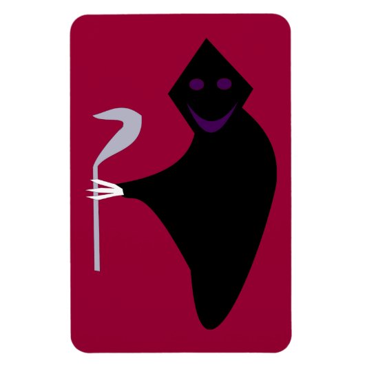 Grimmiger Sensenmann Halloween Magnet (Vertikal)