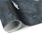 Grimmiger Sensenmann Halloween Night Moon Geschenkpapier (Rolleneckpunkt)