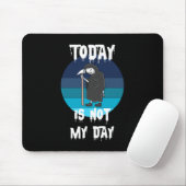 Grimmiger Sensenmann - Heute ist nicht mein Tag Mousepad (Mit Mouse)
