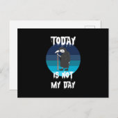 Grimmiger Sensenmann - Heute ist nicht mein Tag Postkarte (Vorne/Hinten)