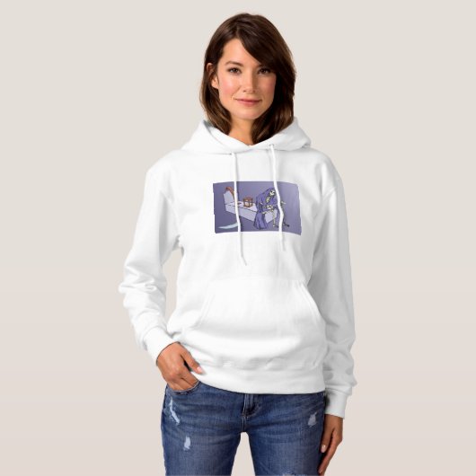 Grimmiger Sensenmann Hoodie (Vorne ganz)