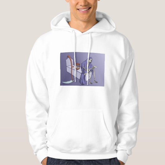 Grimmiger Sensenmann Hoodie (Vorderseite)