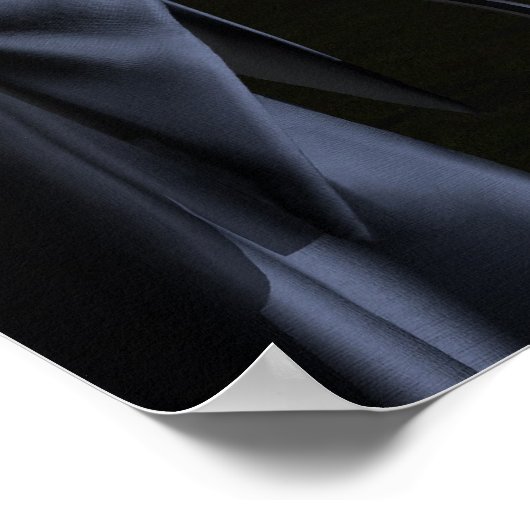 Grimmiger Sensenmann im Büro Poster (Ecke)