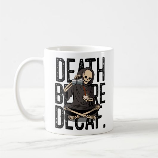 Grimmiger Sensenmann-Kaffee Lover Kaffeetasse (Links)