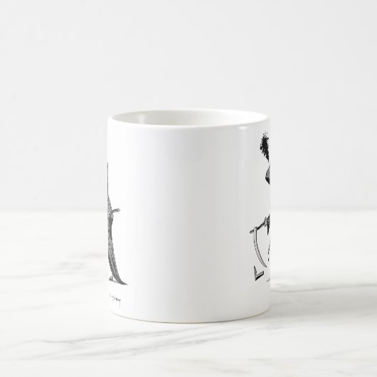 Grimmiger Sensenmann Kaffeetasse (Mittel)