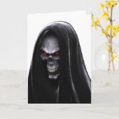 Grimmiger Sensenmann Karte (Gelbe Blume)