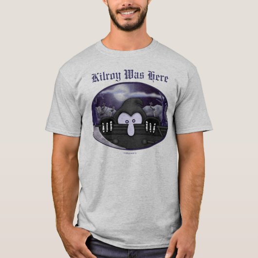 Grimmiger Sensenmann Kilroy T - Shirt (Vorderseite)