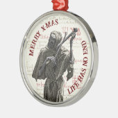 Grimmiger Sensenmann Merry Xmas Ornament Charm (Links)