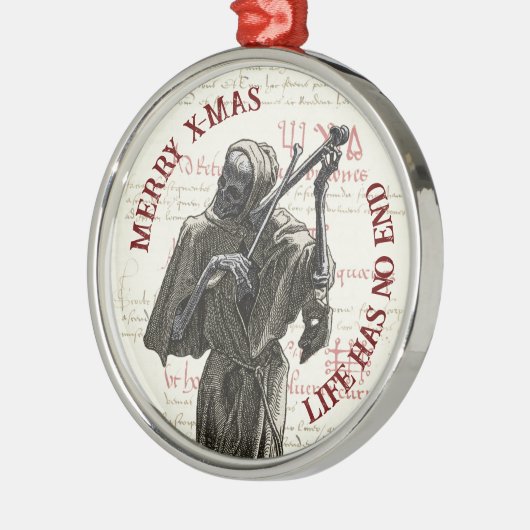 Grimmiger Sensenmann Merry Xmas Ornament Charm (Links)
