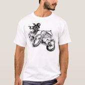 Grimmiger Sensenmann mit einem alten Traktor T-Shirt (Vorderseite)