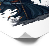 Grimmiger Sensenmann mit Scythe - Beängstigendes H Poster (Ecke)