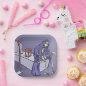 Grimmiger Sensenmann Pappteller (Party)