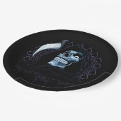 Grimmiger Sensenmann Pappteller (Schrägansicht)