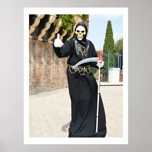 Grimmiger Sensenmann Poster (Vorne)