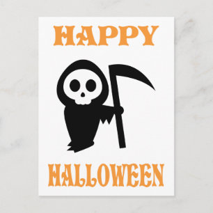 Grimmiger Sensenmann Postkarte