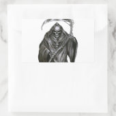 Grimmiger Sensenmann Rechteckiger Aufkleber (Tasche)