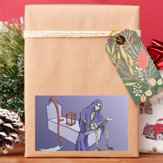 Grimmiger Sensenmann Rechteckiger Aufkleber