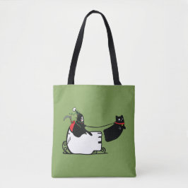 Grimmiger Sensenmann Santa Frohen Festtage Tasche