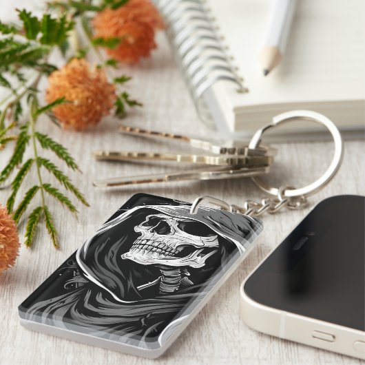 Grimmiger Sensenmann Schlüsselanhänger (Vorderseite rechts)