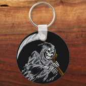 Grimmiger Sensenmann Schlüsselanhänger (Vorderseite)