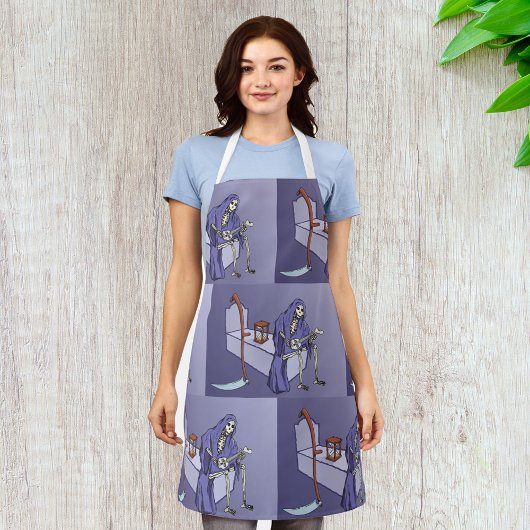 Grimmiger Sensenmann Schürze