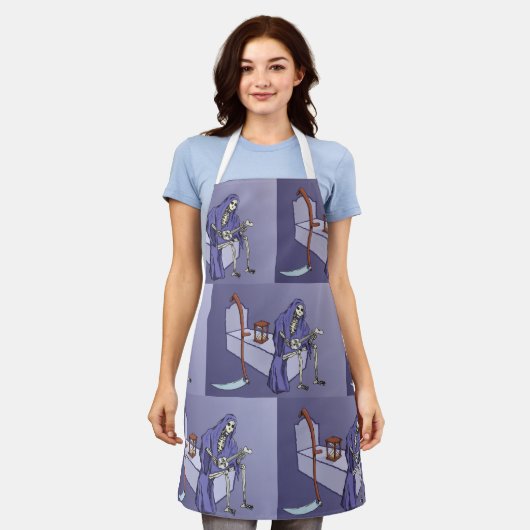 Grimmiger Sensenmann Schürze (Getragen)