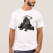 Grimmiger Sensenmann-schwarze Wolke T-Shirt (Vorderseite)