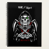 Grimmiger Sensenmann Scythe Death Skelettknochen H Planer (Vorderseite)