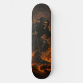 Grimmiger Sensenmann Skateboard (Vorderseite)