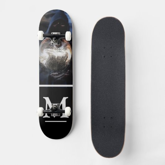 Grimmiger Sensenmann Skateboard (Vorderseite)