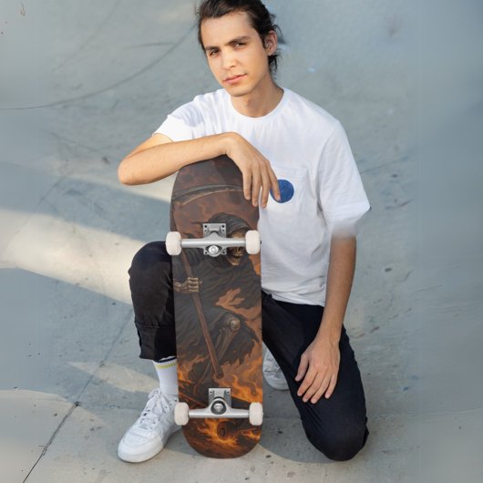 Grimmiger Sensenmann Skateboard