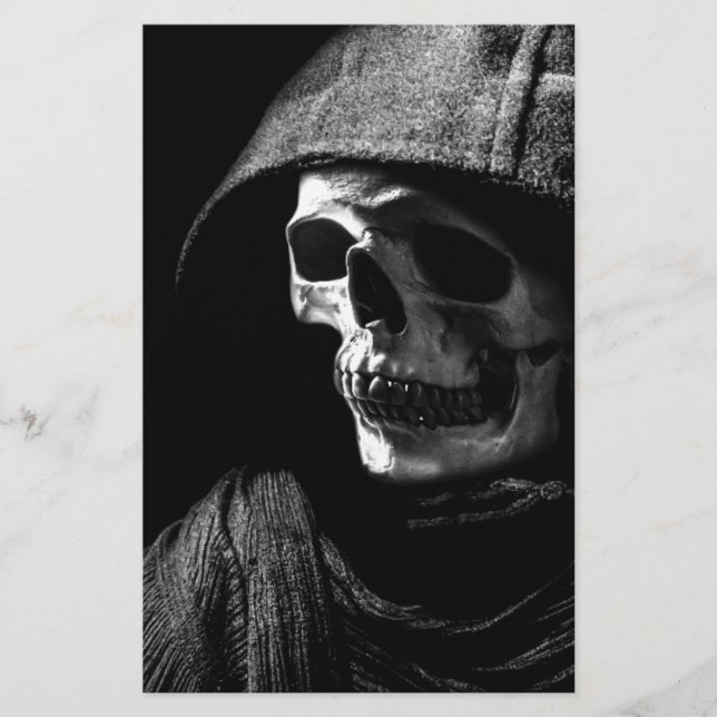 Grimmiger Sensenmann Skull (Vorderseite)
